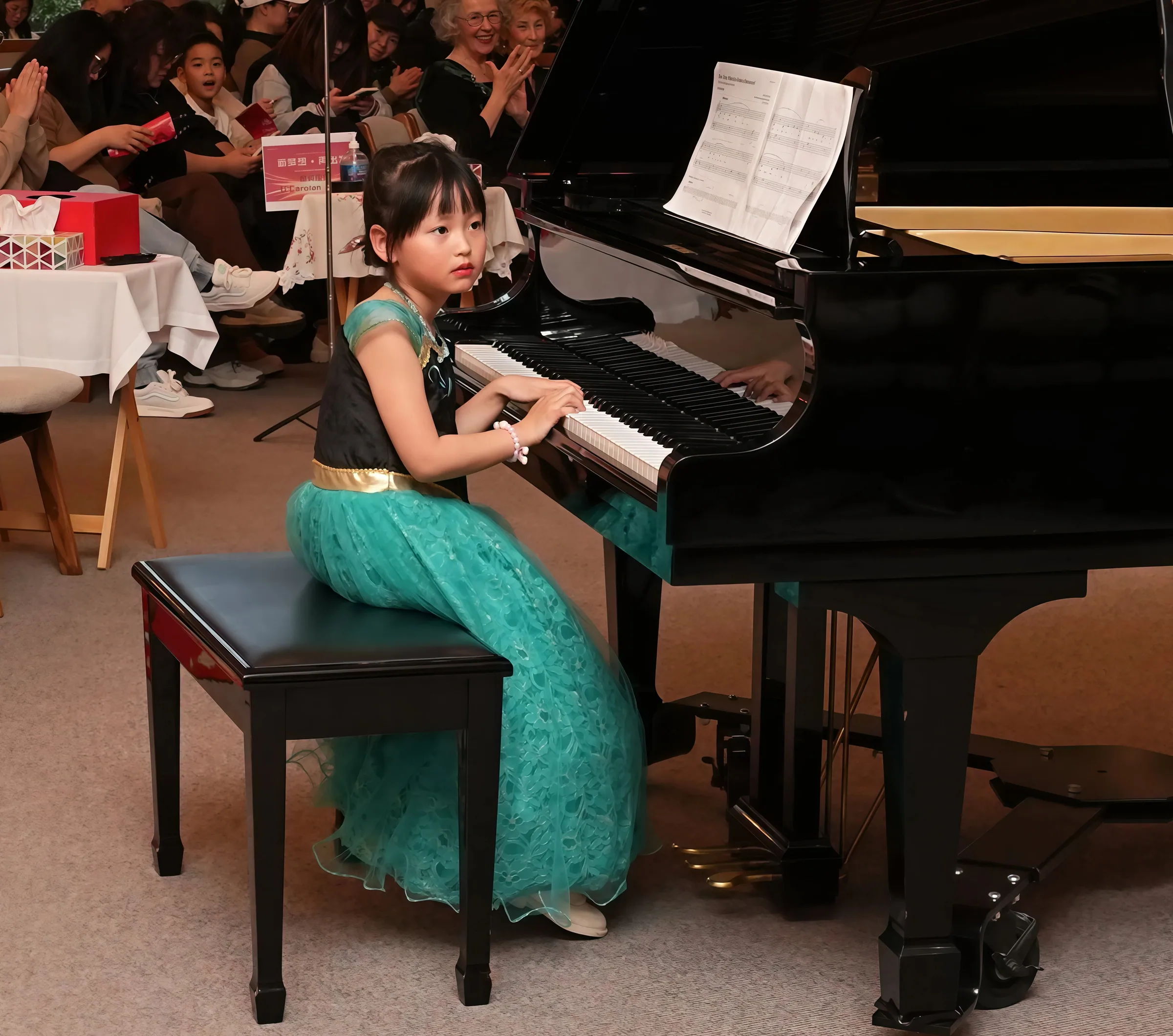 Student performance moment from Reindeer Education's 2026 public gallery.