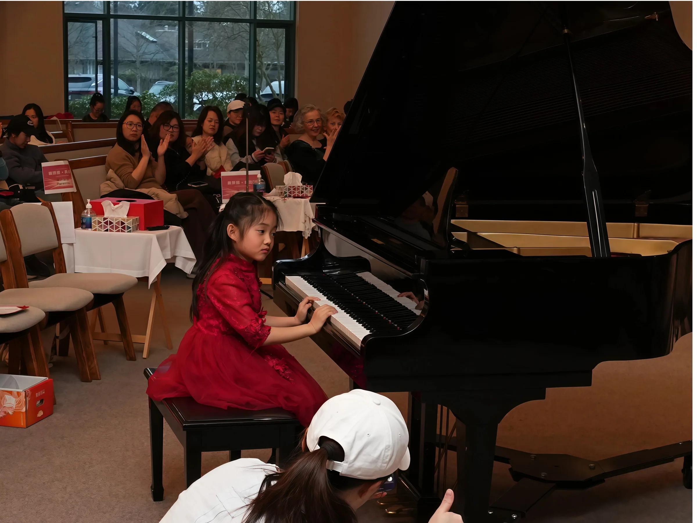 Student performance moment from Reindeer Education's 2026 public gallery.