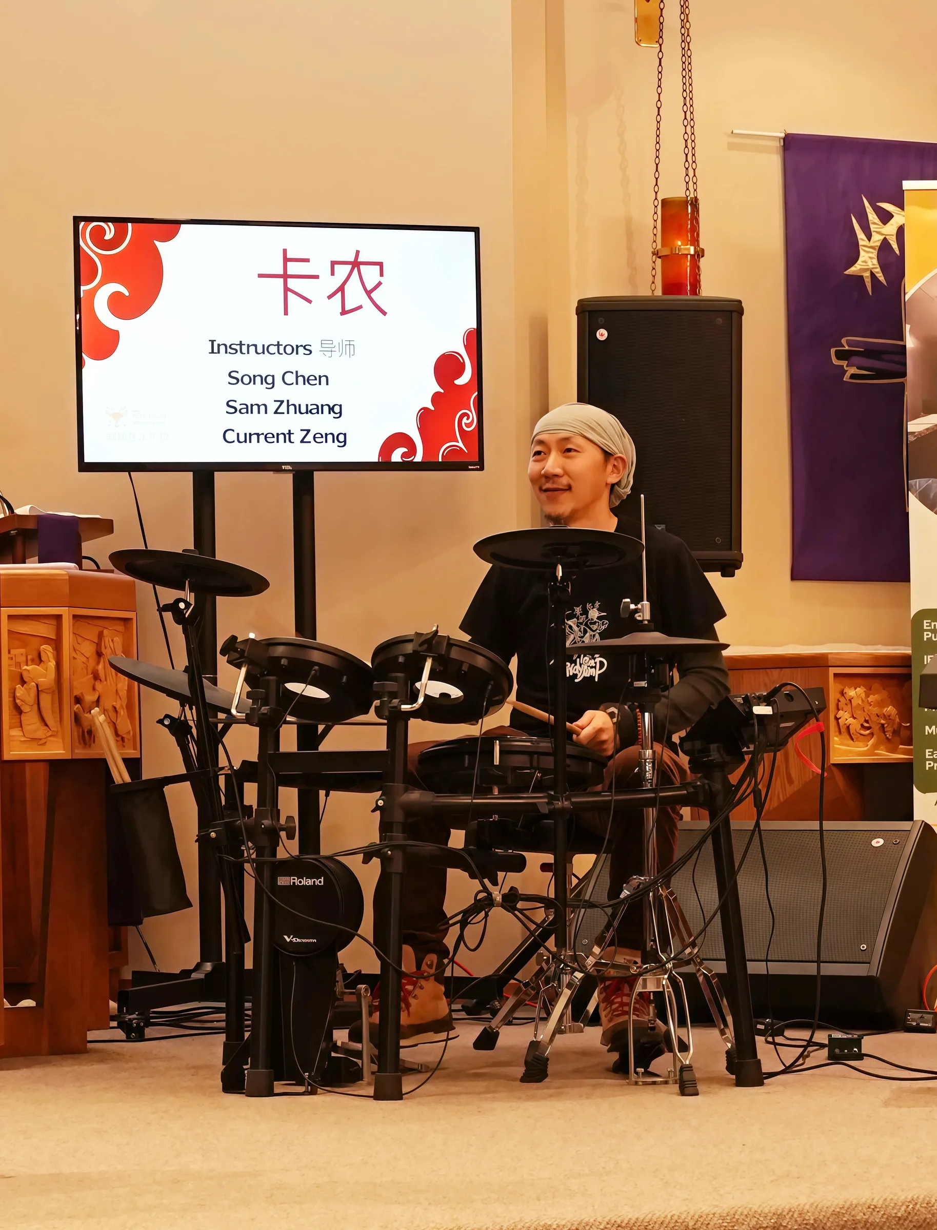 Student performance moment from Reindeer Education's 2026 public gallery.